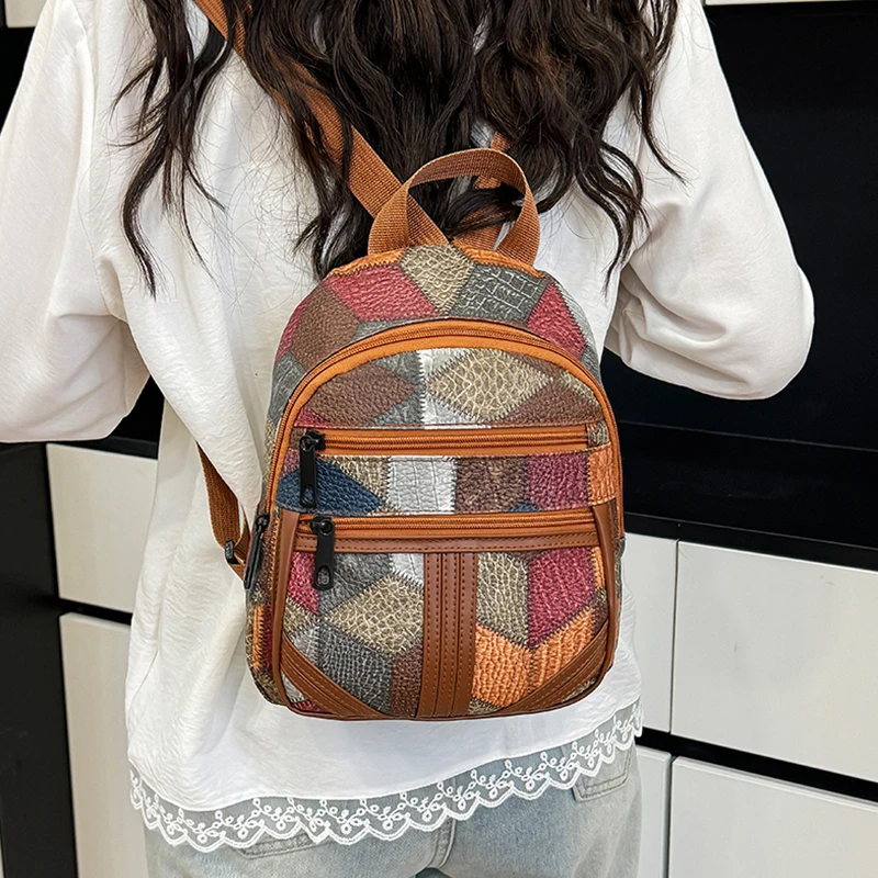 여성용 패치워크 백팩, 다양한 질감의 디자인으로 일상생 - Fashion Backpack Women 리뷰 및 가격